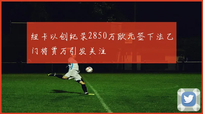 纽卡以创纪录2850万欧元签下法乙门将贾万引发关注